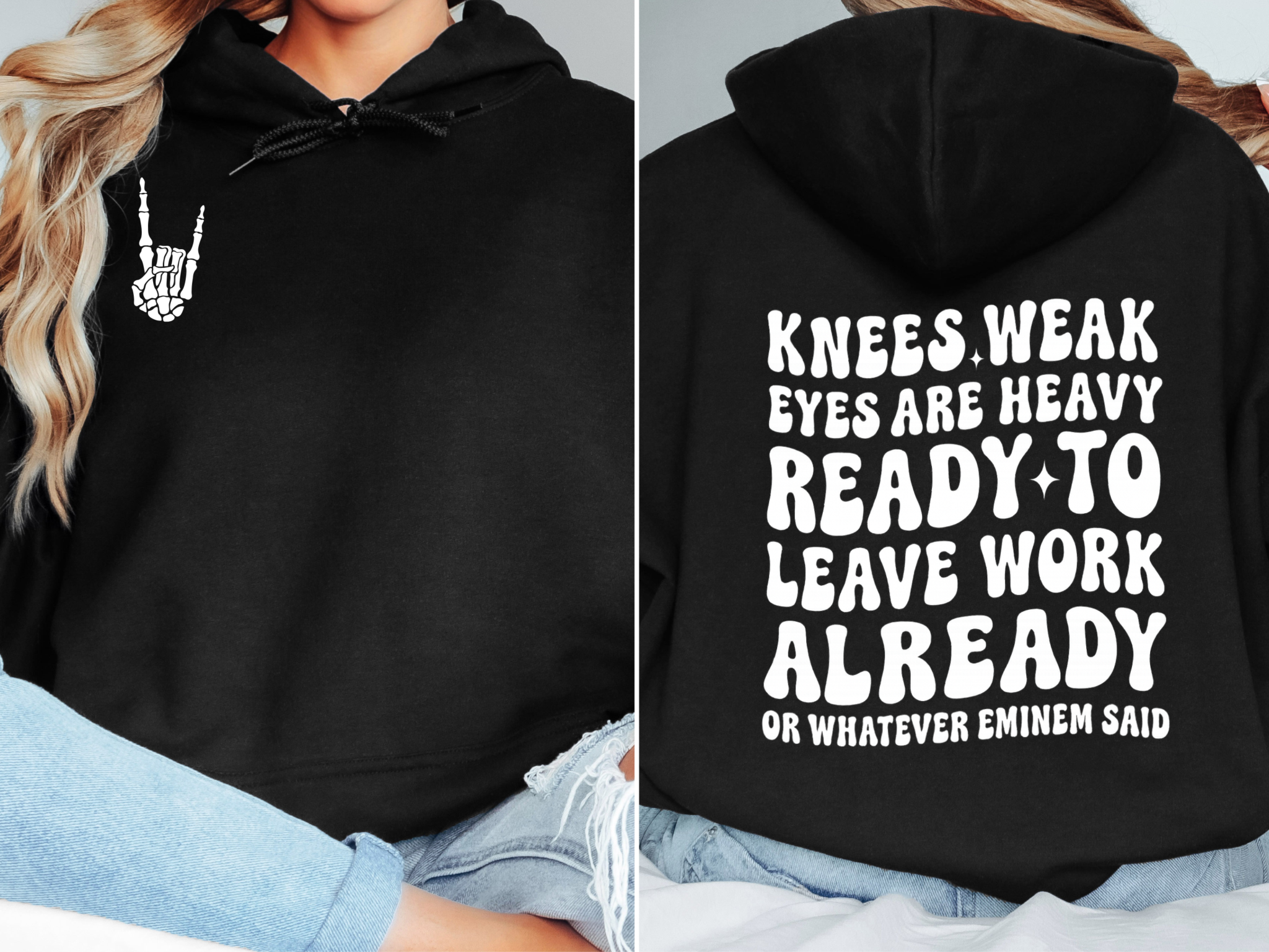 Knees Weak Eyes Heavy Parody Sweater